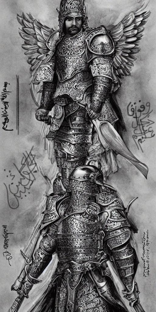 The Great Armor Sketch close up