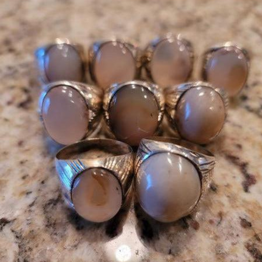 Third eye opening rings - cloud agate LIMITED QUANTITY