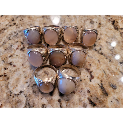 Third eye opening rings - cloud agate LIMITED QUANTITY - sufi magic