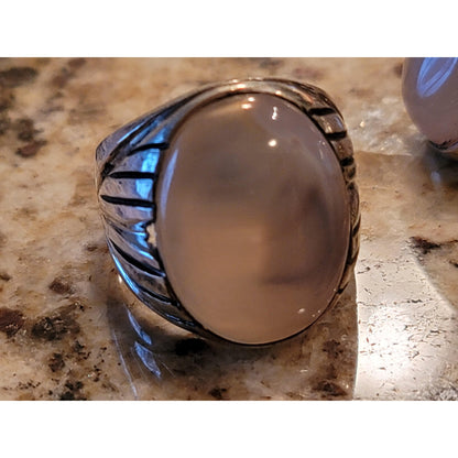 Third eye opening rings - cloud agate LIMITED QUANTITY - sufi magic
