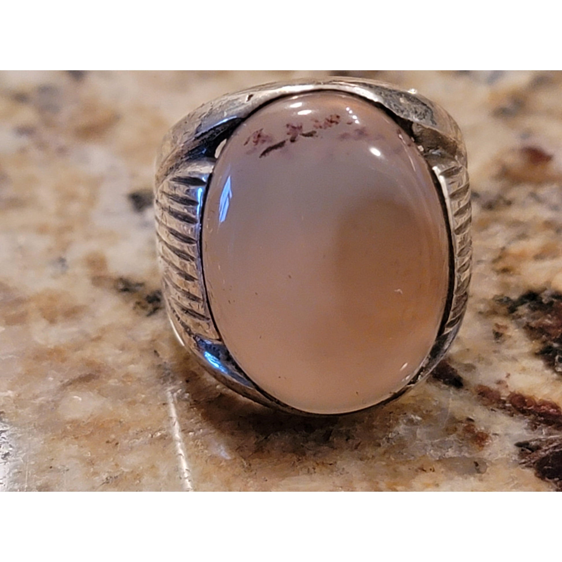 Third eye opening rings - cloud agate LIMITED QUANTITY - sufi magic