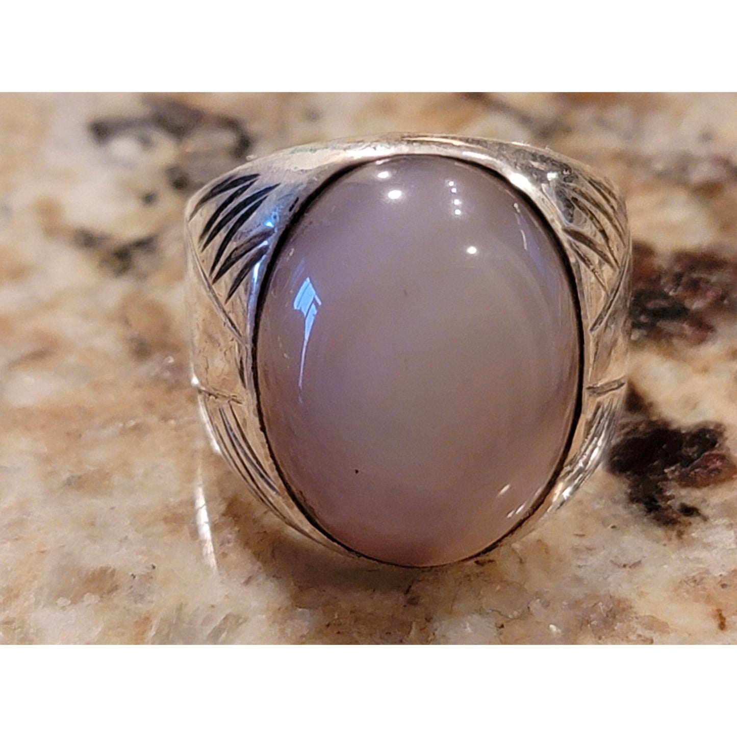 Third eye opening rings - cloud agate LIMITED QUANTITY - sufi magic
