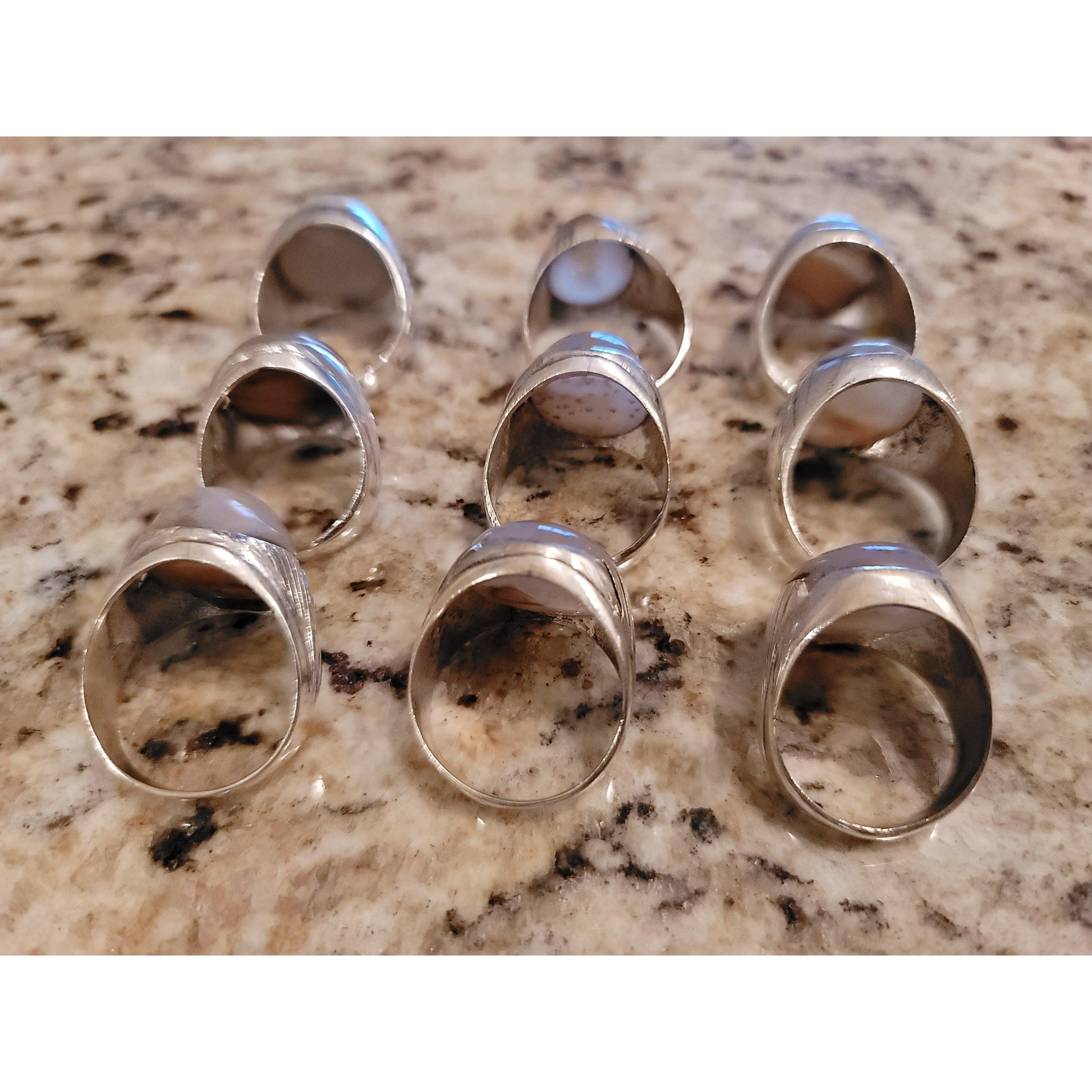 Third eye opening rings - cloud agate LIMITED QUANTITY - sufi magic