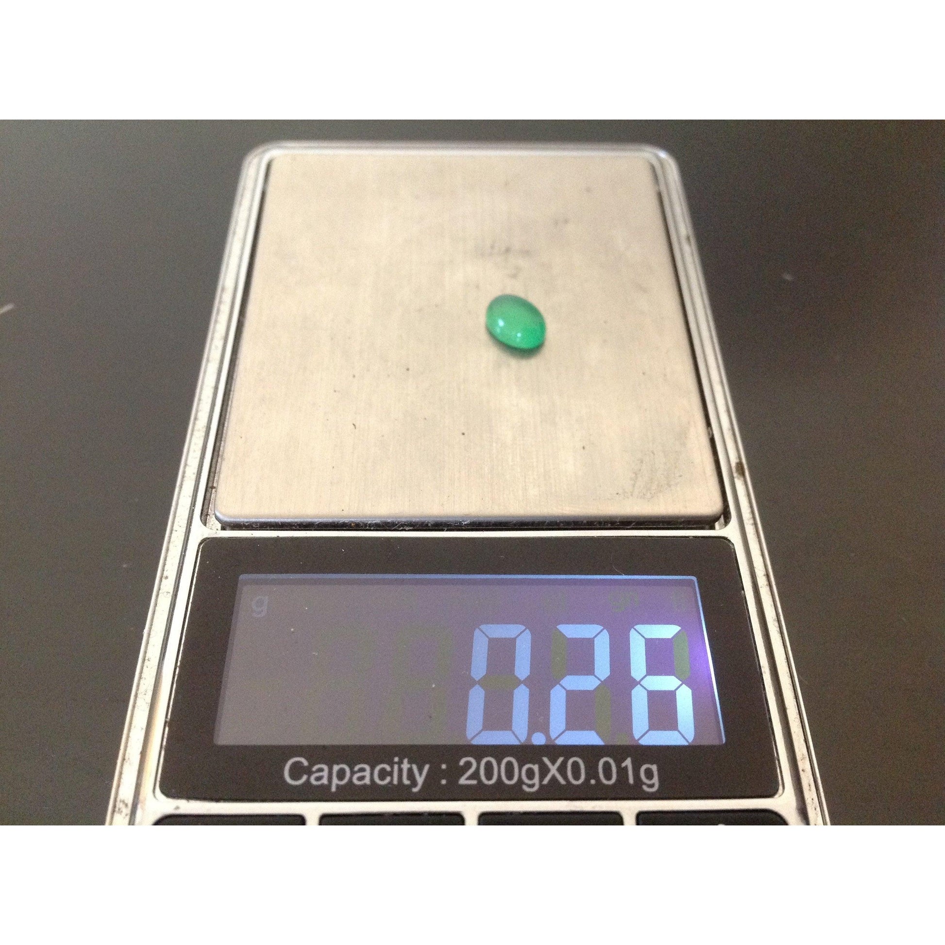 weight of the stone on weighing scale 