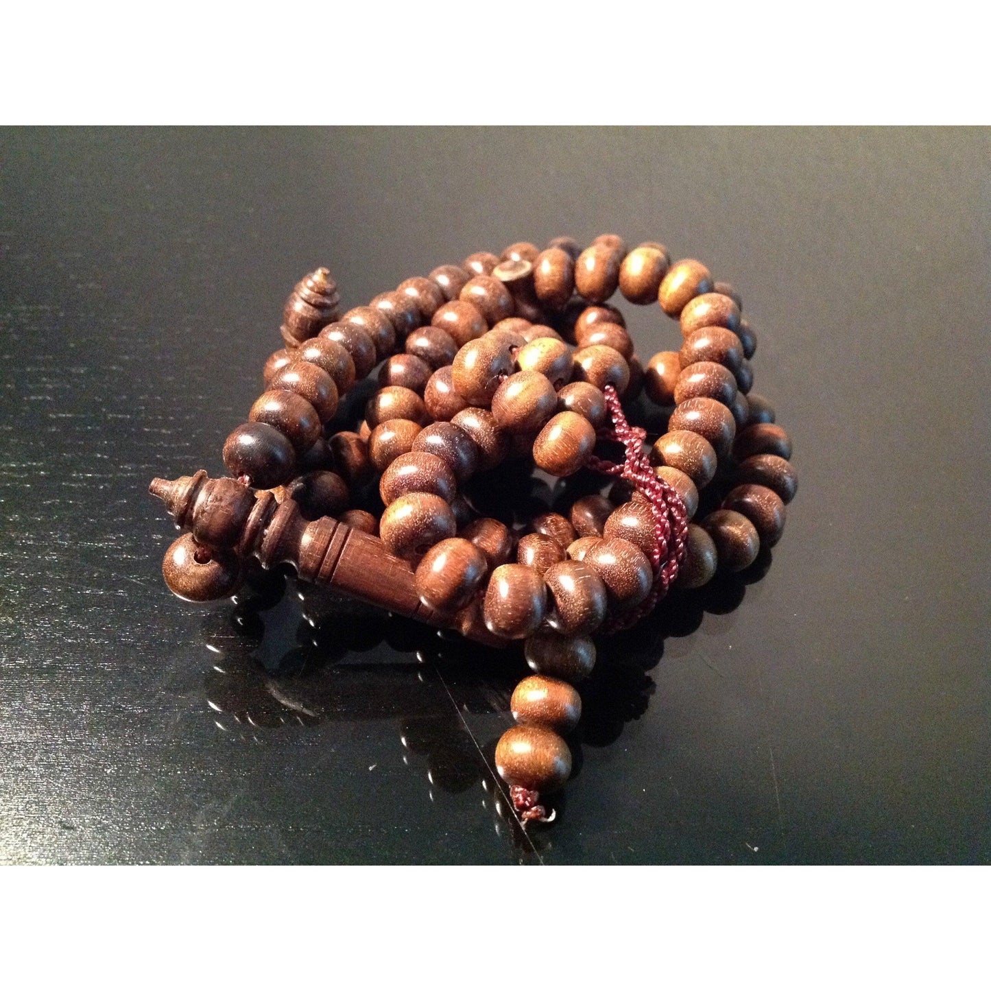Healing wood prayer beads - Kehtam Mesbah - sufi magic