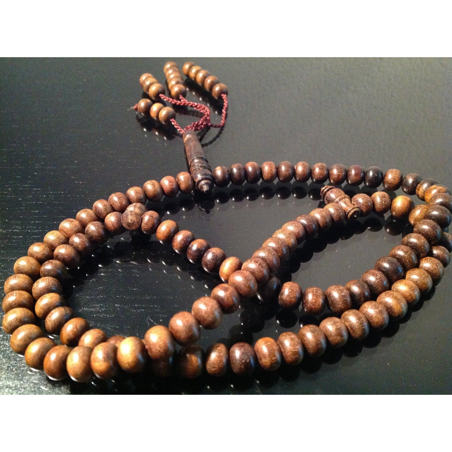 Healing wood prayer beads - Kehtam Mesbah - sufi magic
